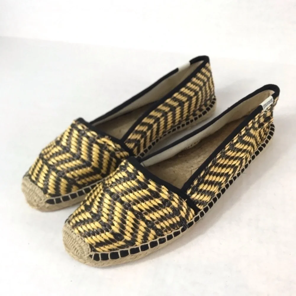 SOLUDOS Woven Raffia Espadrilles